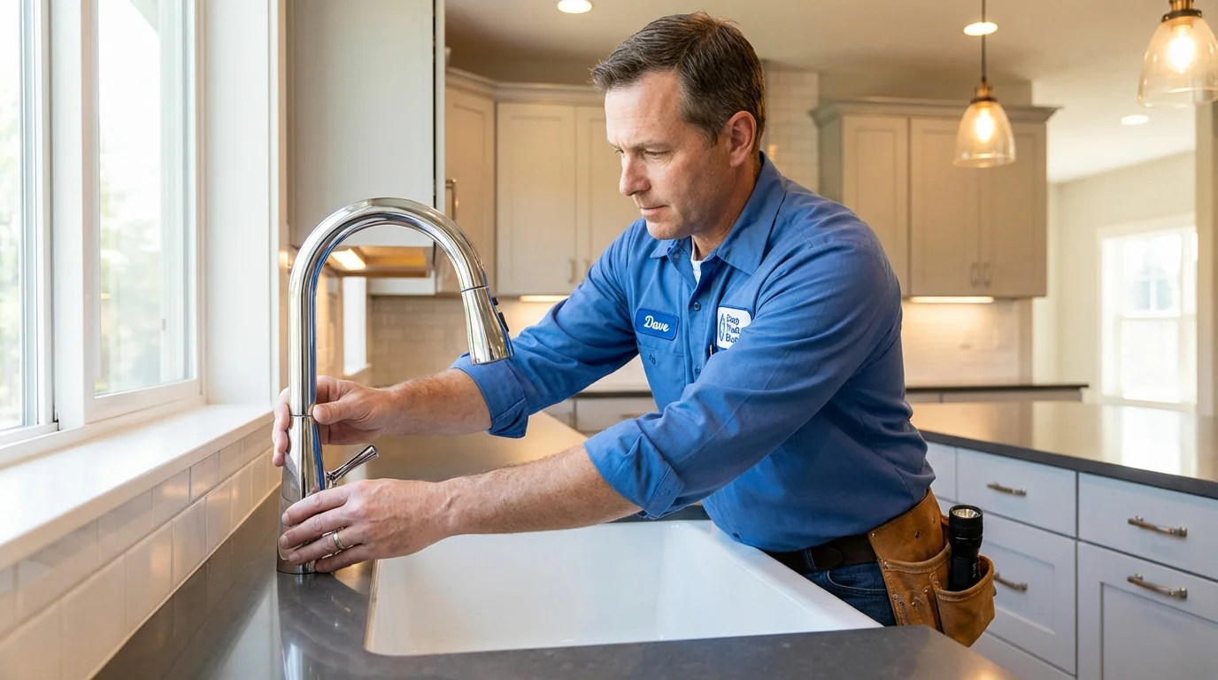 Kitchen faucet installation by Johns Plumbing LLC in Sweet Springs