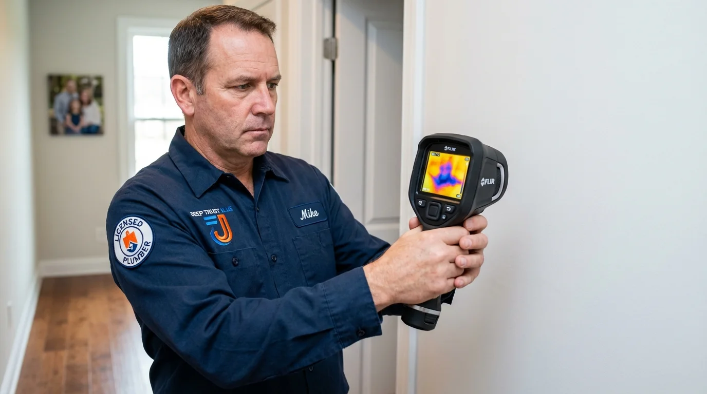 Thermal imaging leak detection by Johns Plumbing LLC in Sweet Springs